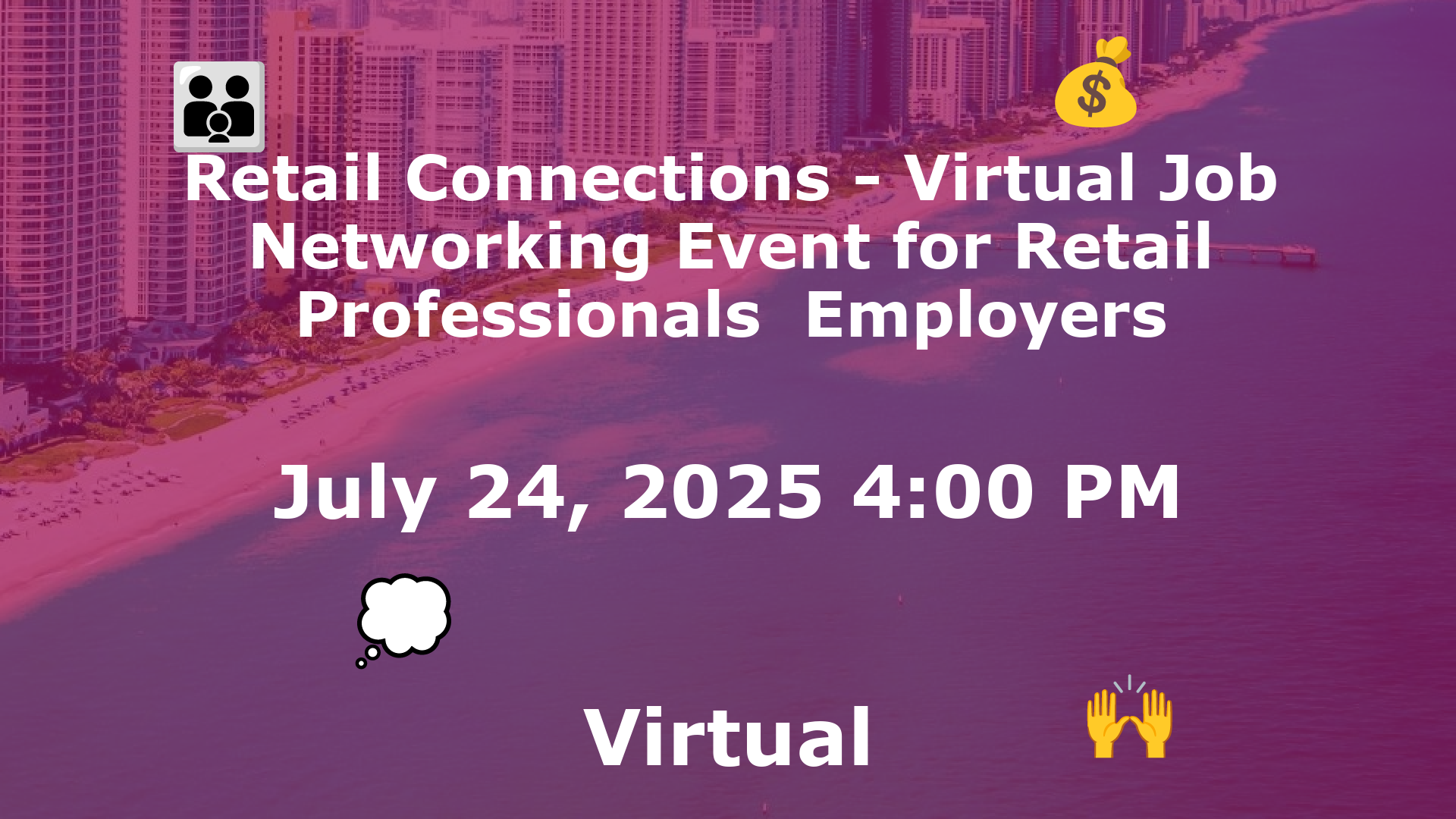 Retail Connections - Virtual Job  Networking Event for Retail Professionals  Employers event image